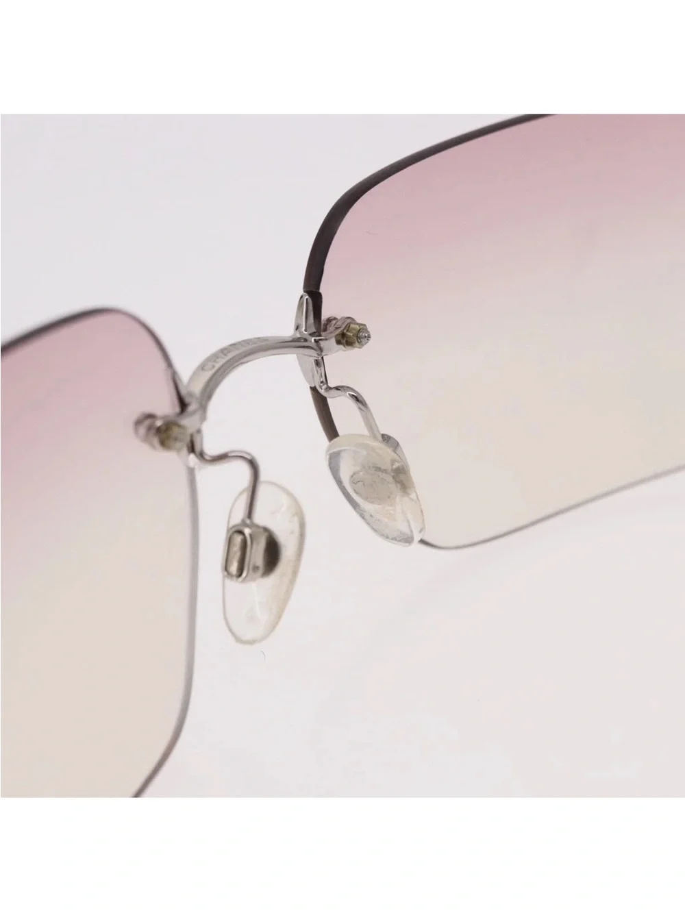Chanel Lilac Gradient Rimless Sunglasses
